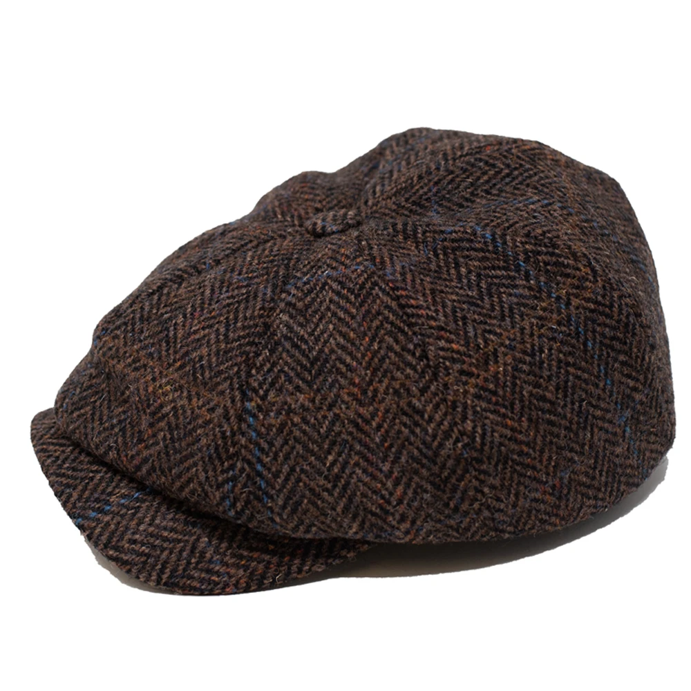 Wigens Edmund Harris Tweed Newsboy Classic Cap - Image 2