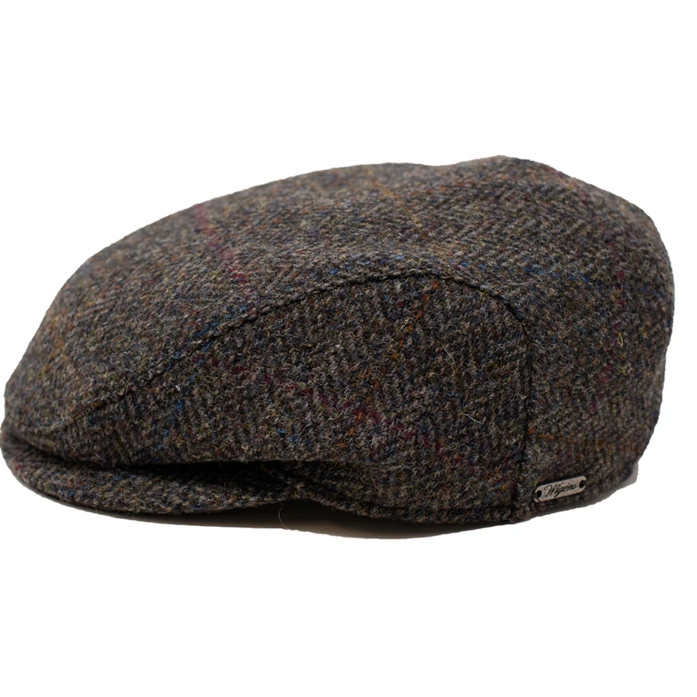 Wigens Gunter Harris Tweed Slim Ivy Cap - Image 2