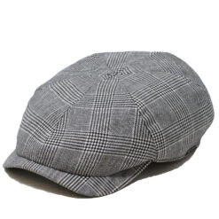 Wigens Malcolm Linen Newsboy Slim Cap