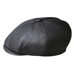 Bailey Noclin Leather Newsboy Cap