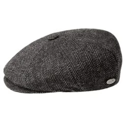 Bailey Galvin Herringbone Newsboy Cap