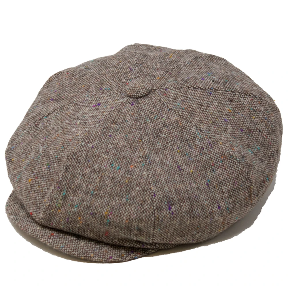 DelMonico 8/4 Wool Tweed Newsboy Cap By Capas - Image 2