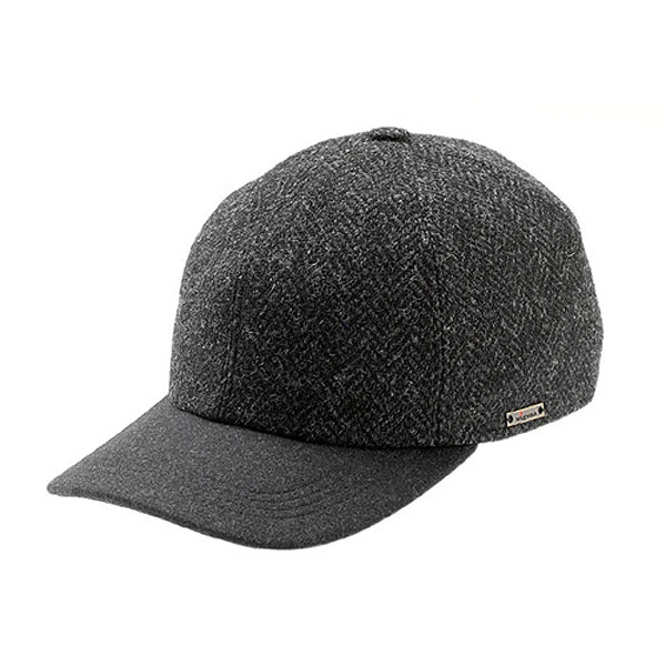Wigens Lars - Grey Tweed Baseball Cap - Earlaps