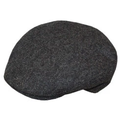 Jonathan Richard Grey Herringbone County Cap