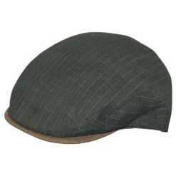 DelMonico Leonardo Linen Ivy Cap By Alfonso D'Este