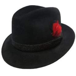 DelMonico Kojak Velour Finish Fedora By Capas