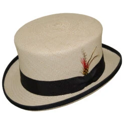 DelMonico Panama Straw Top Hat