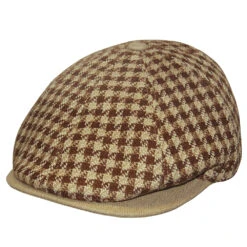 DelMonico Roberto Houndstooth Pub Cap By Alfonso D'Este