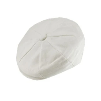 DelMonico Newsboy 100% Linen Cap - Image 2