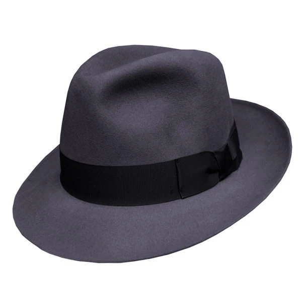 DelMonico Spanish Beaver Medium Brim Fur Fedora - Image 2