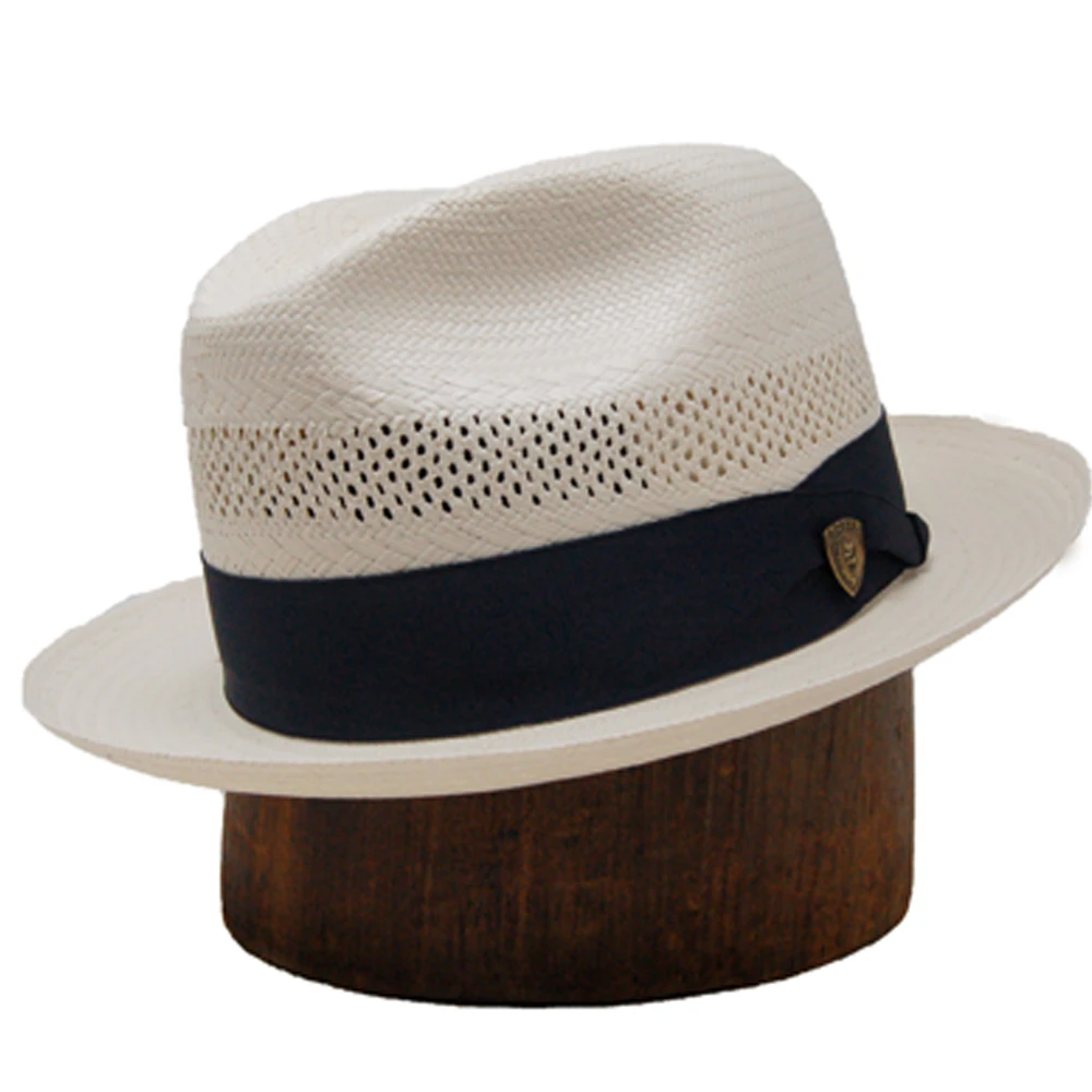 Dobbs Vented Centerdent Shantung Fedora Hat