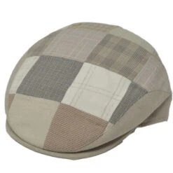 DelMonico Italian Ivy Linen Patchwork Cap