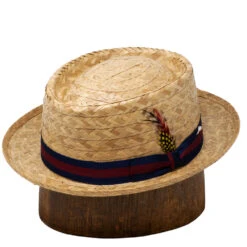 DelMonico Coconut Braid Telescope Fedora