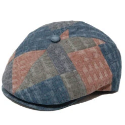DelMonico Italian Oxford Patchwork Cap