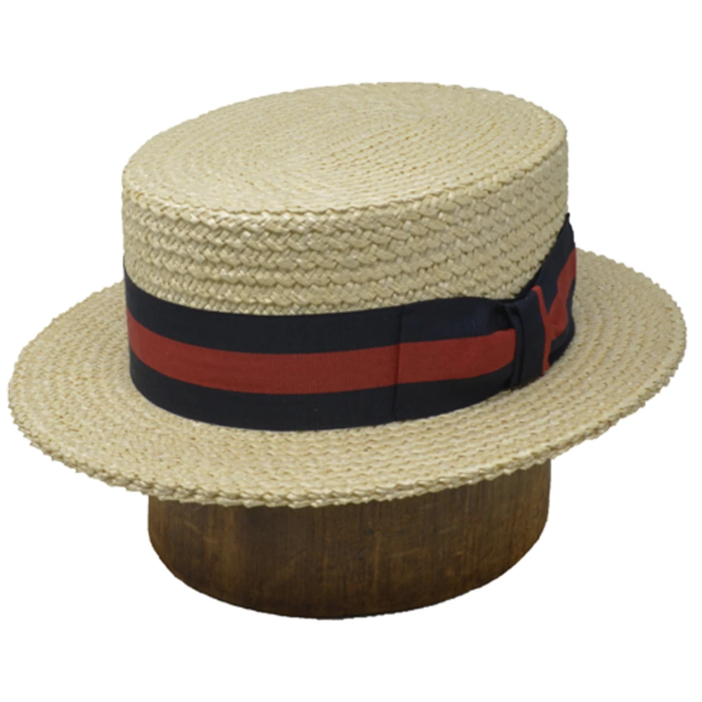DelMonico Italian Boater Straw Hat By Capas