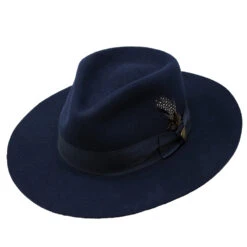 Dobbs Estate Wide Brim Wool Felt Fedora