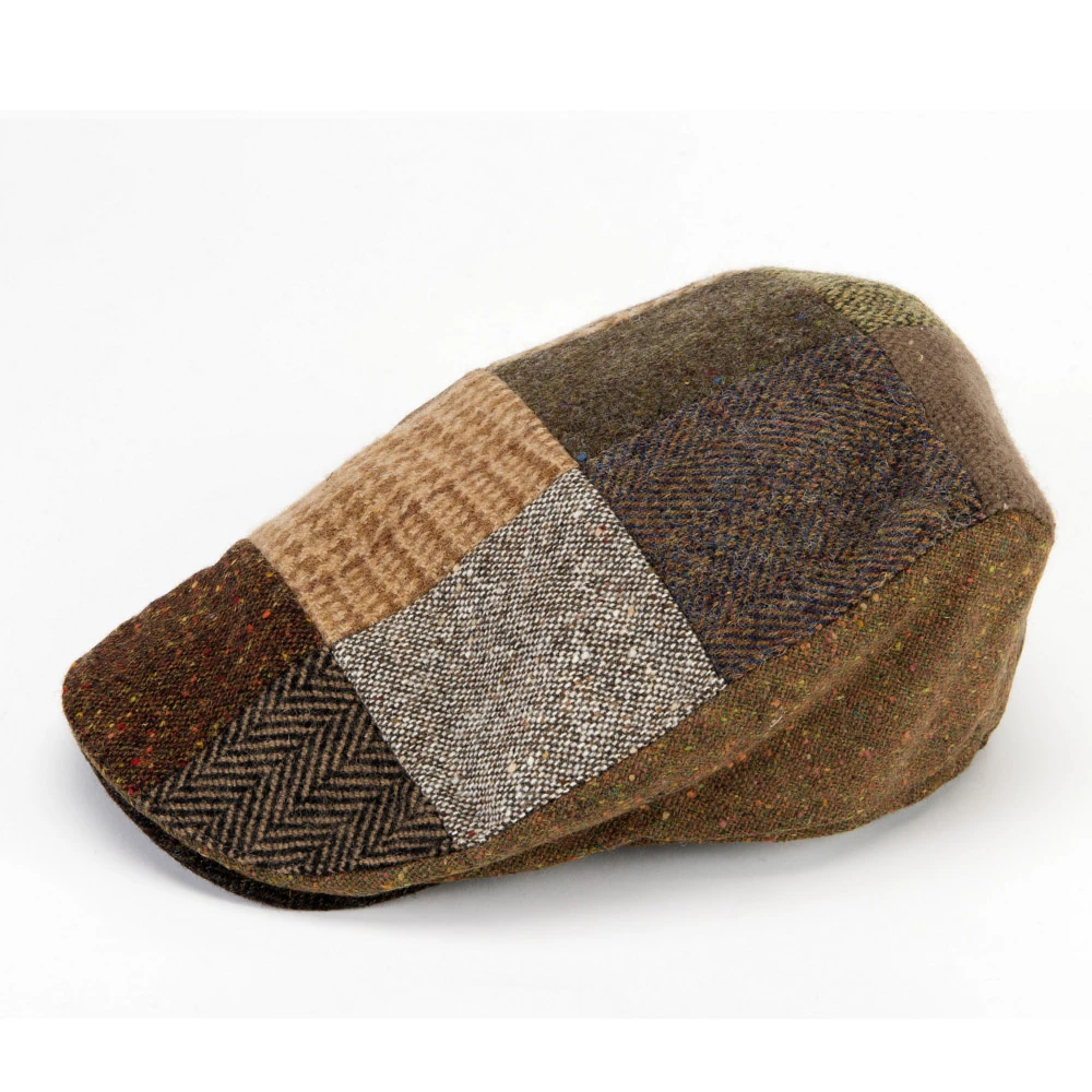Hanna Donegal Tweed Patchwork Touring Cap - Image 2