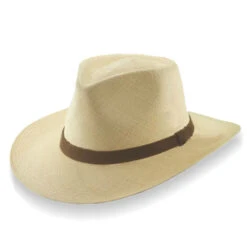 Scala Albuquerque Panama Hat With Leather