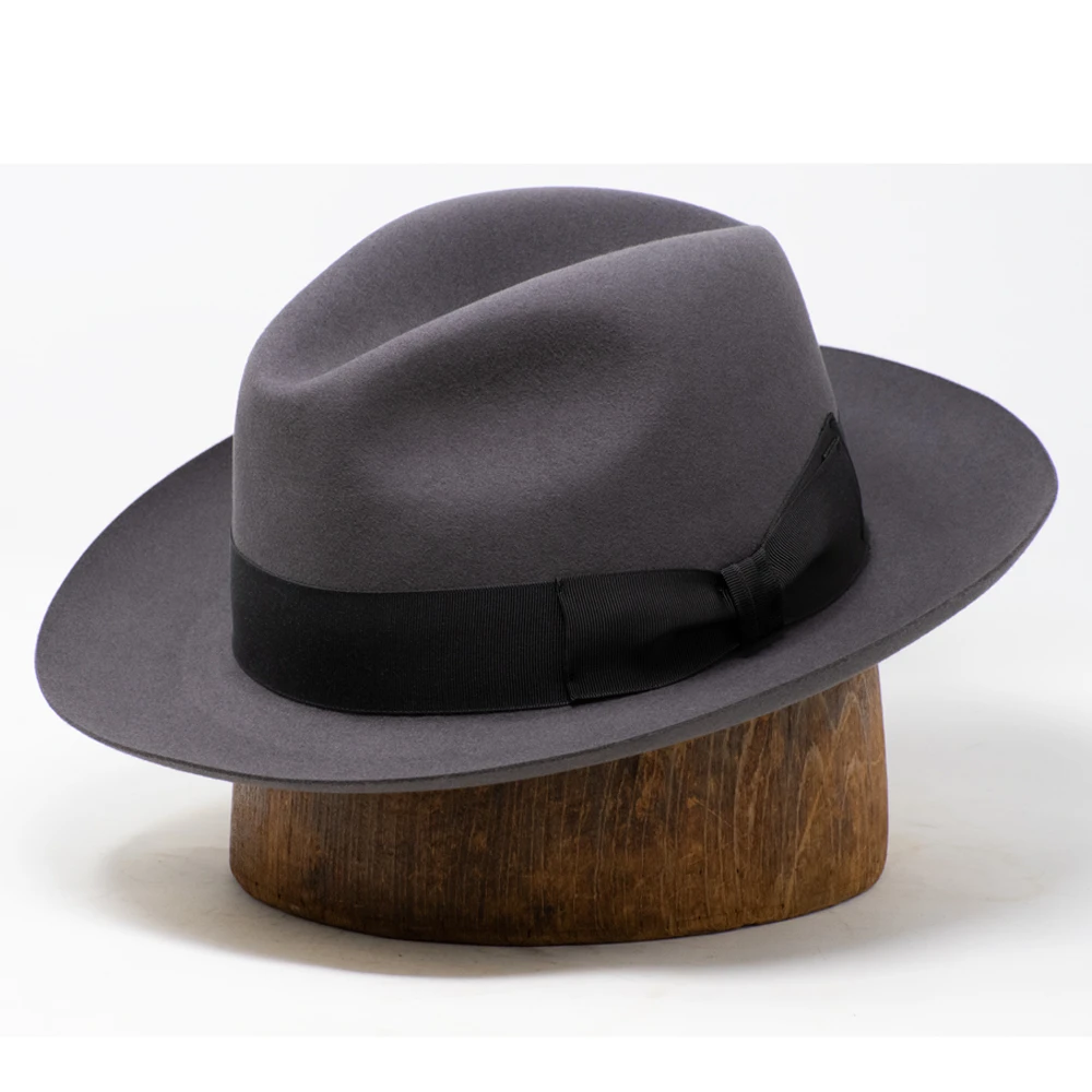 DelMonico Spanish Beaver Medium Brim Fur Fedora