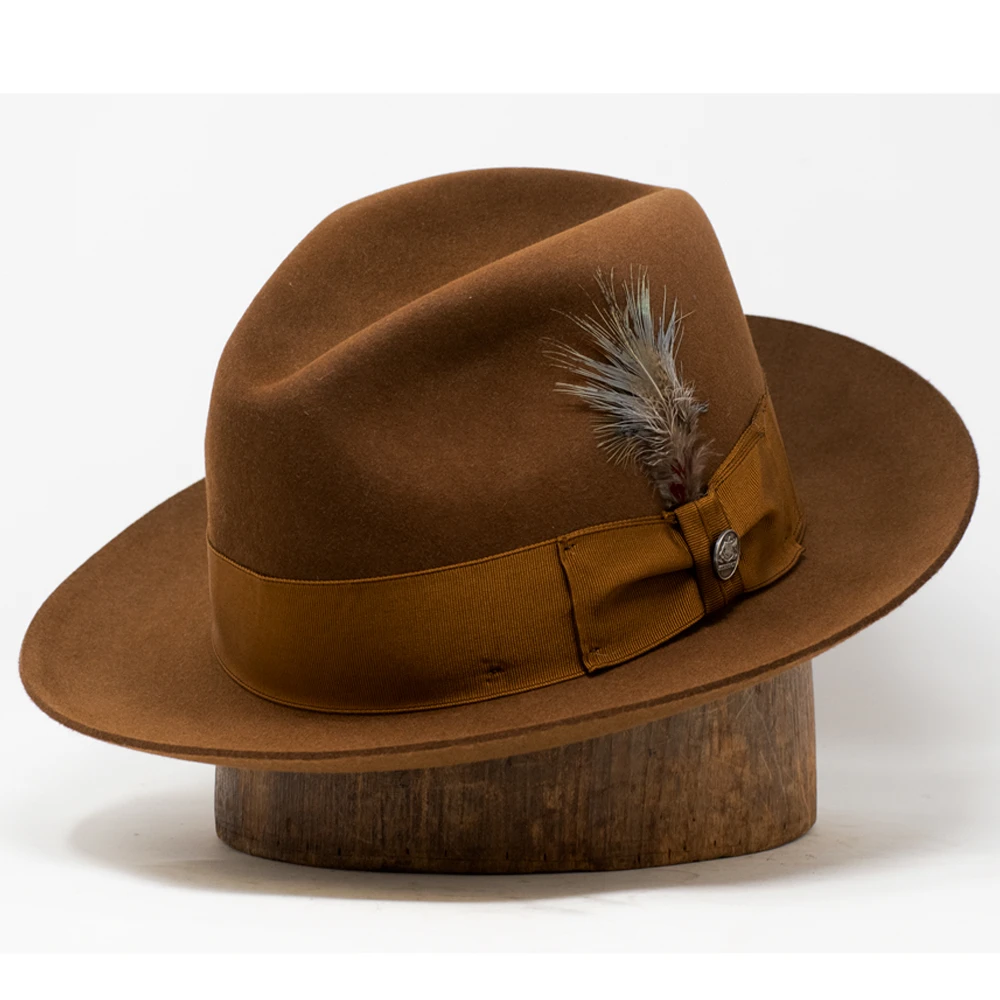 Stetson Temple Fur Felt Fedora Hat - Image 8
