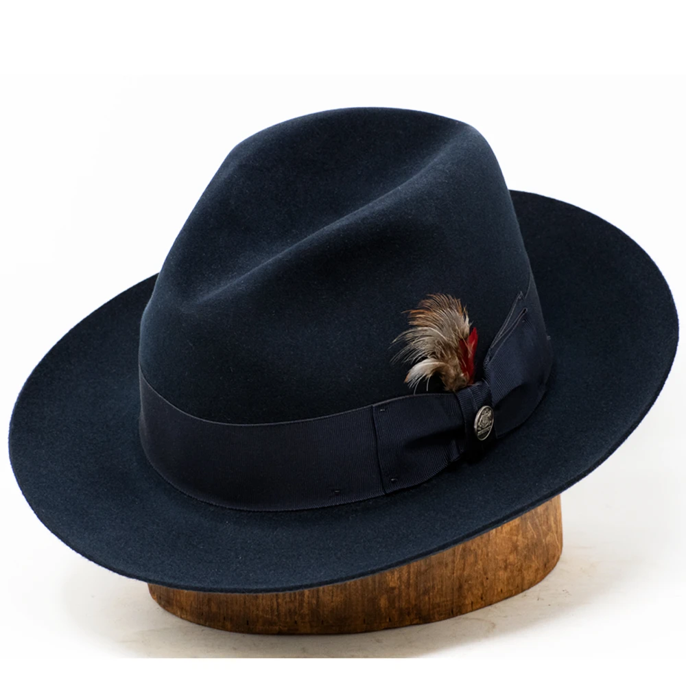Stetson Temple Fur Felt Fedora Hat - Image 7