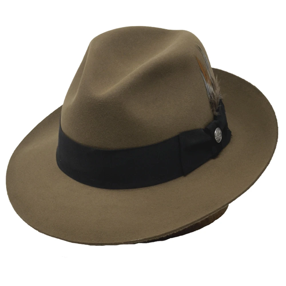 Stetson Temple Fur Felt Fedora Hat - Image 6