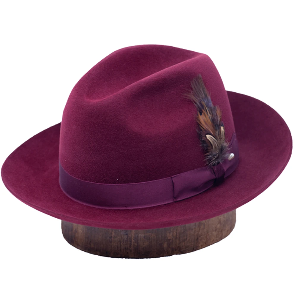 DelMonico Sueded Bentley Fedora By Capas - Image 4