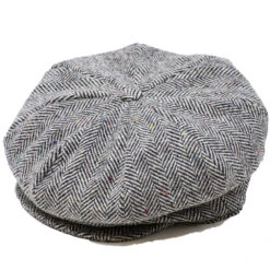 Hanna Eight Piece Tweed Newsboy Cap